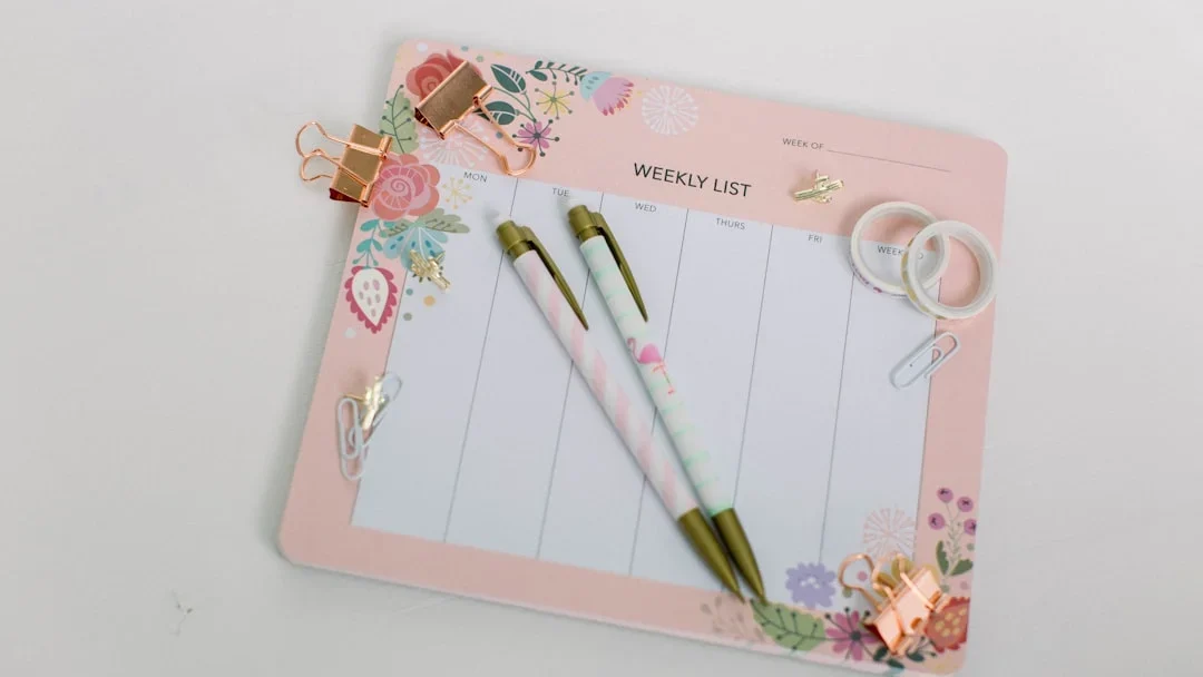 Budget Planner Calendar Pen