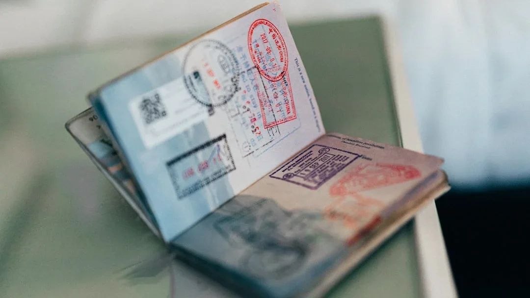 Passport Visa Document Stamp
