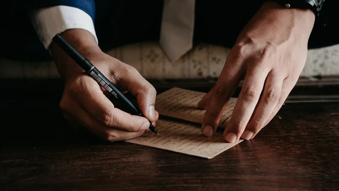 Wedding Contract Pen