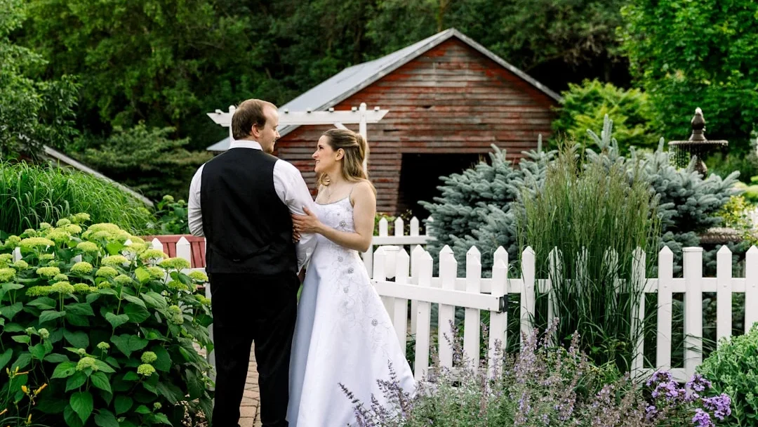 Wedding Dress Garden Groom Suit Outdoor