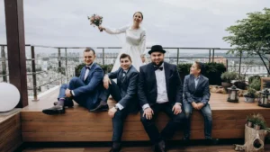 Wedding Dress Groom Suit Bridal Party